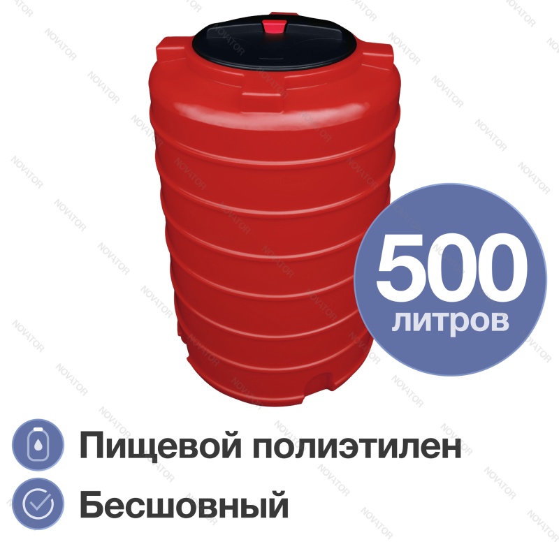 Terra RV500, круглый, красный