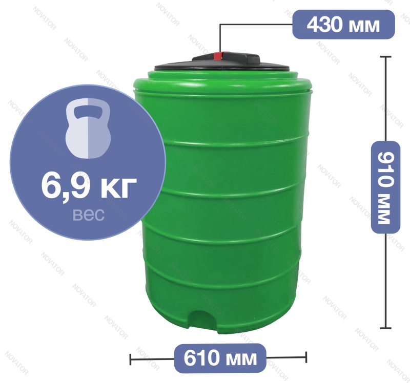 Terra RVP200, круглый, зеленый