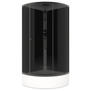 Купить DOMANI-Spa Simple 90х90 см, тонированное стекло, профиль графит, поддон средний в интернет-магазине Дождь