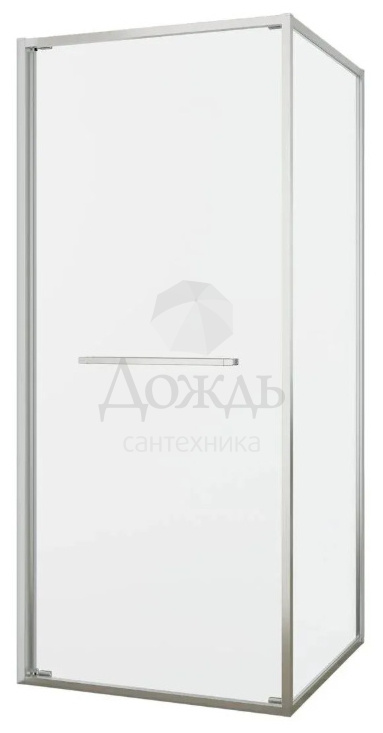 Купить Black & White, 90х90 см,Stellar Wind, S1120-9090N, прозрачное стекло, профиль брашированный никель, без поддона в интернет-магазине Дождь