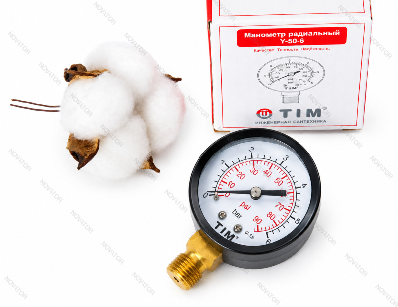 TIM, нр 1/4"х 6 бар (50мм)