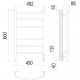Terminus Классик П6 КС9005, 60х45 см, черный матовый