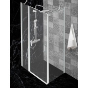 Купить Jacob Delafon 120х90 см, Contra E22C120-GA, E22FC90-GA, прозрачное стекло, профиль хром, без поддона в интернет-магазине Дождь