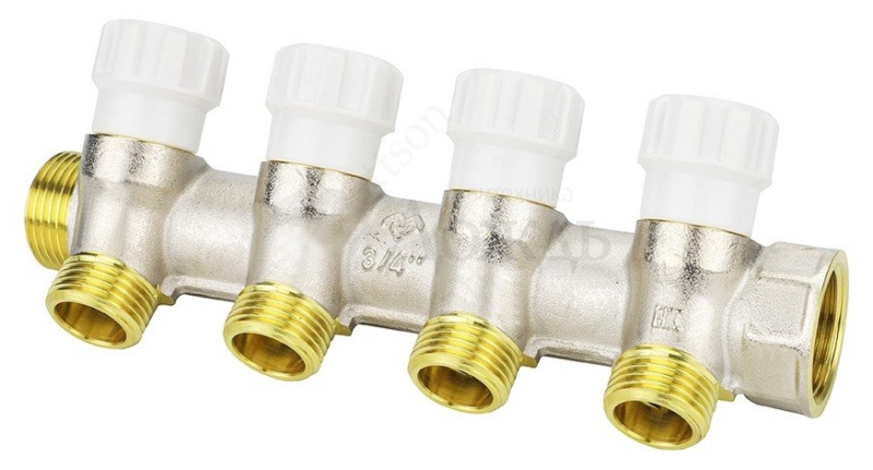 Купить Varmega VM14714 3/4" х4 вых. Евроконус 3/4" в интернет-магазине Дождь