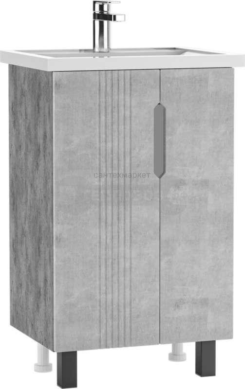 Купить Домино Айсберг Марта Тони 50 DN2614T, 51,2 см, бетон в интернет-магазине Тепловоз