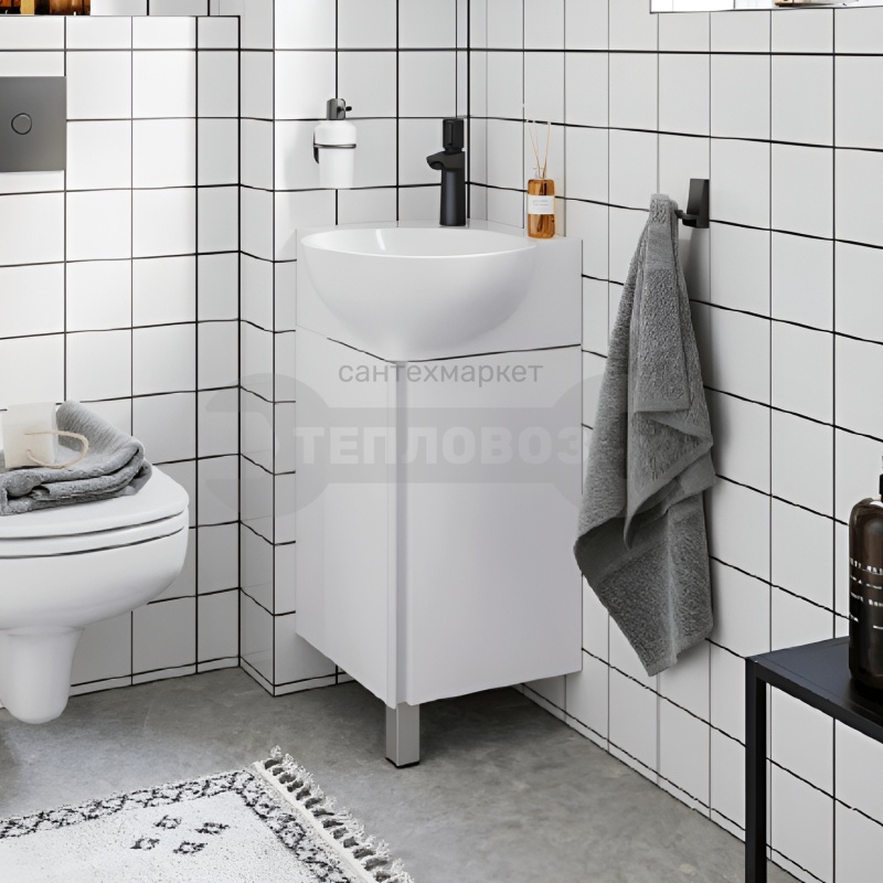 Купить Aqwella Porto 46 см, белый в интернет-магазине Тепловоз