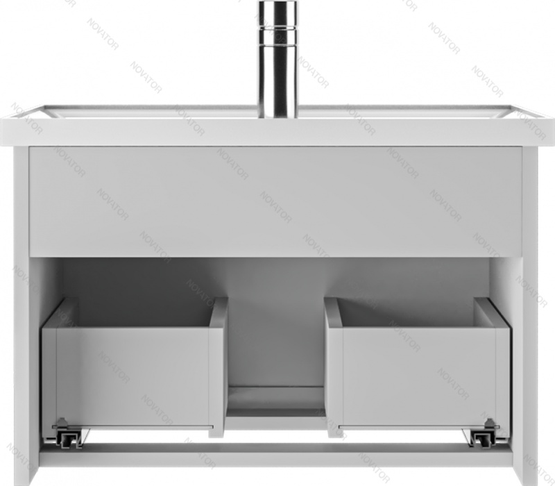 Домино Айсберг Бриз Нова 60 DB3016T, 57 см, белый