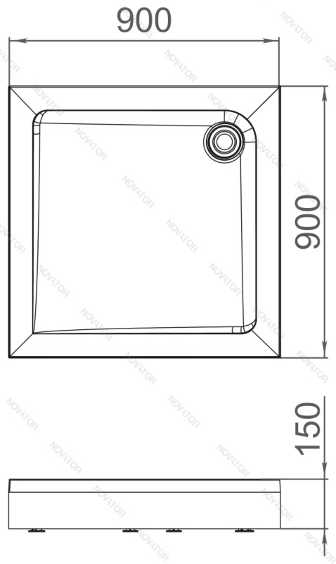 Galletta Cb99, DS05Cb99L, квадрат, 90х90 см