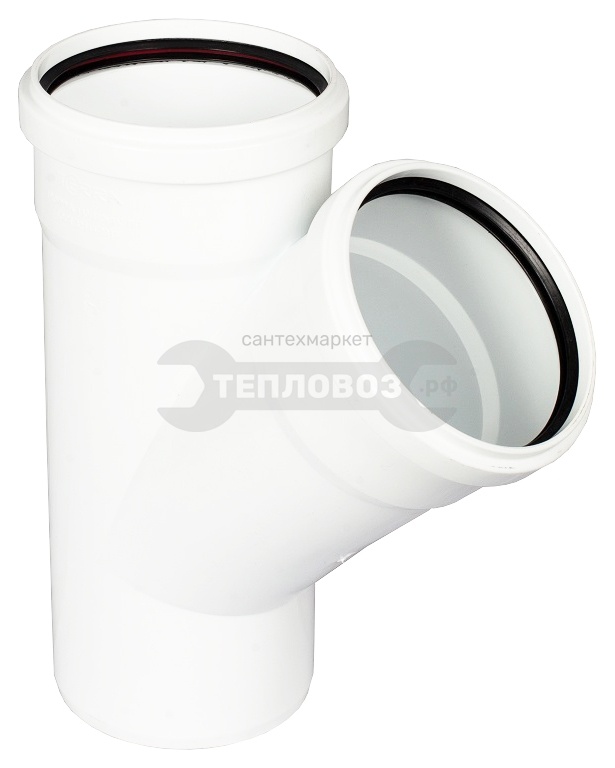 Купить Terra 110/110 мм, 45° (белый), внутренняя в интернет-магазине Тепловоз