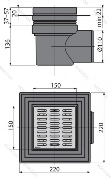 Alca APV12, D=110 мм