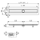 TECEdrainline 600800/600810/650001/660003, 800мм, сталь