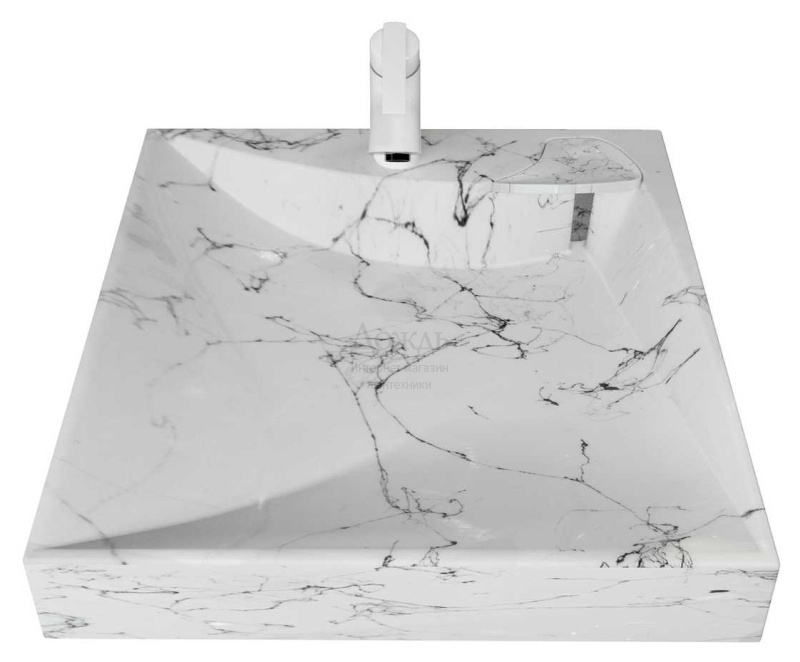 Купить Марко Твист 60 5231500-1, 59,4 см, белый мрамор в интернет-магазине Дождь