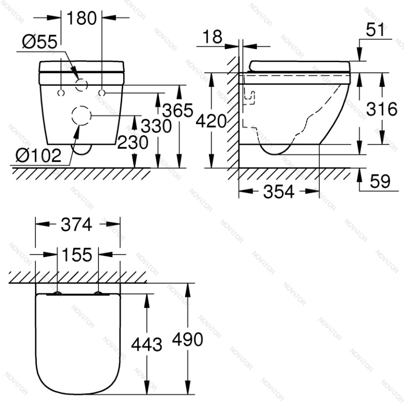 Grohe Euro Ceramic 39693000