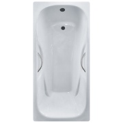 Ванна чугунная с ручками 170х75 см Otgon Comfort, отверстия под ручки, ручки 00-00107910, пьедестал