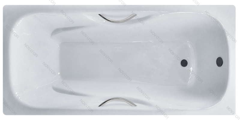 170х75 см Otgon Comfort, отверстия под ручки, ручки 00-00107910, пьедестал