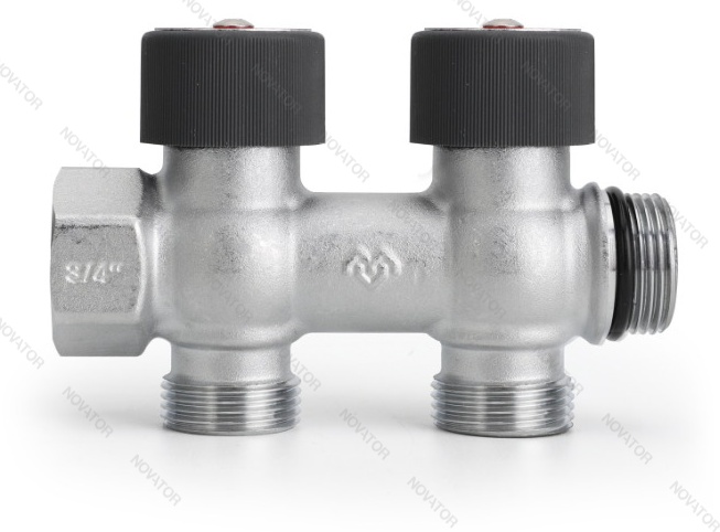Varmega VMMM03-C05152, вр-нр 3/4"х2-выхода Евроконус 3/4