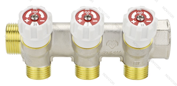 Varmega VM14713, 3/4" х3 вых. Евроконус 3/4"