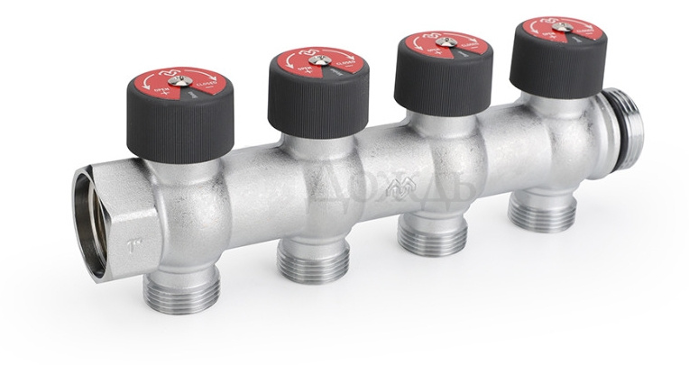 Купить Varmega VMMM03-C06154, вр-нр 1"х4-выхода Евроконус 3/4" в интернет-магазине Дождь