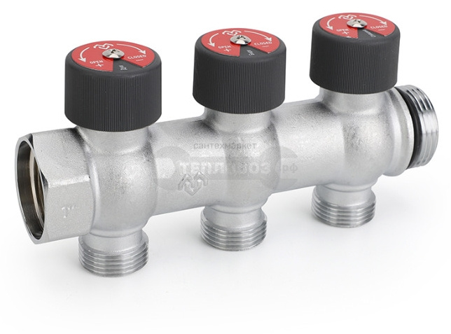 Купить Varmega VMMM03-C06153, вр-нр 1"х3-выхода Евроконус 3/4" в интернет-магазине Тепловоз
