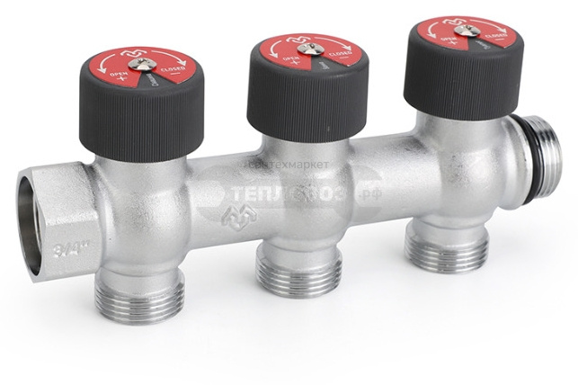 Купить Varmega VMMM03-C05153, вр-нр 3/4"х3-выхода Евроконус 3/4" в интернет-магазине Тепловоз