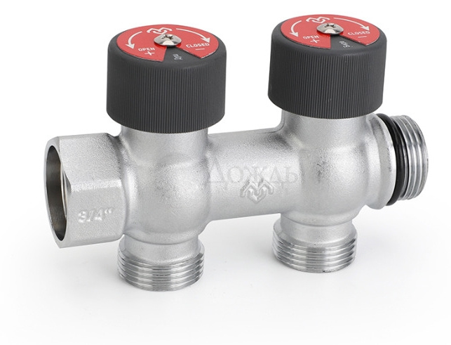 Купить Varmega VMMM03-C05152, вр-нр 3/4"х2-выхода Евроконус 3/4 в интернет-магазине Дождь