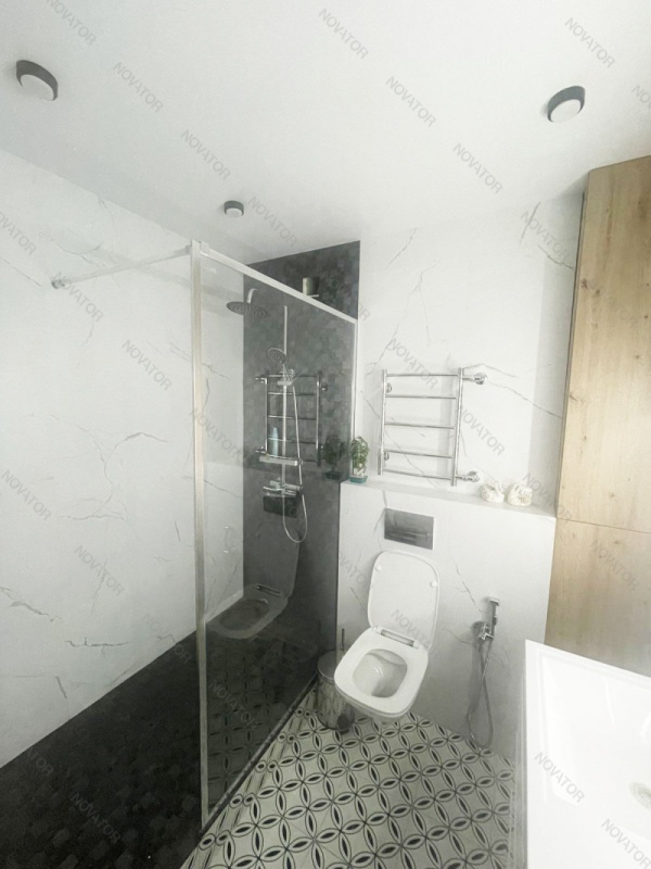Galletta 120 см CP-001-1200, прозрачное стекло, профиль серебряный, без поддона