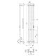 Otgon Stella 4 OTG-LSTE120-18GFMRt, 120х18 см, графит