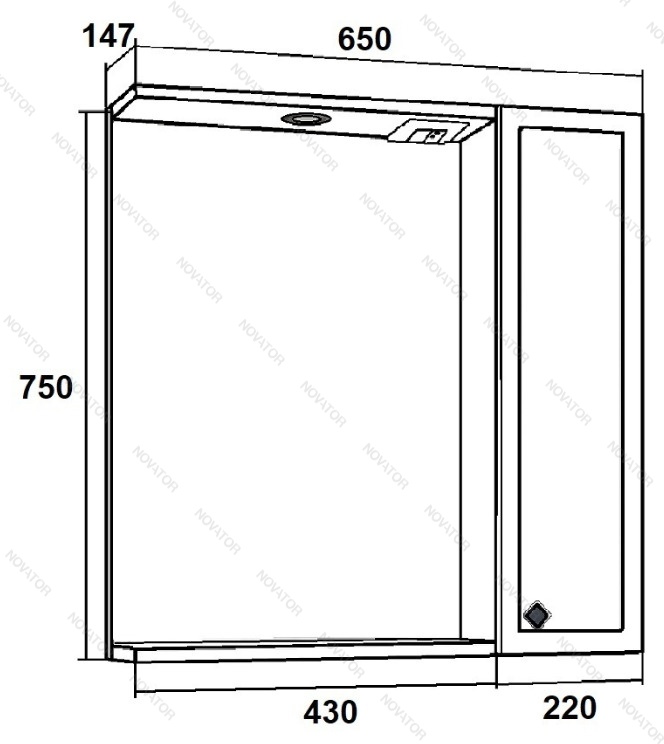 Runo Римини 1256, 65 см